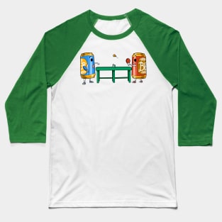 Beer Pong | Table Tennis, Beer Cans & Alcohol Baseball T-Shirt